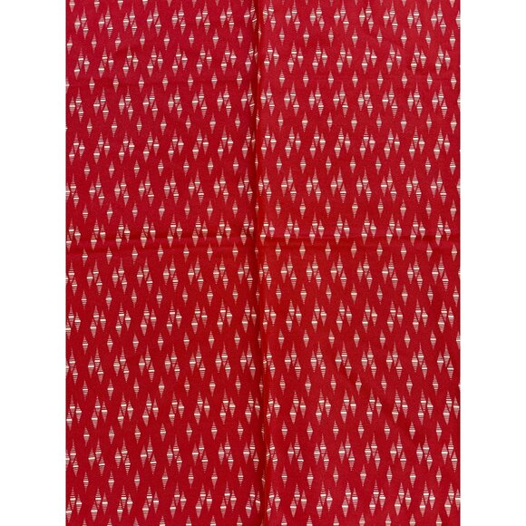 Vintage Eastman Fashion Scarf Red & Cream 100% Acetate Made In Japan Headwear - Picture 2 of 5